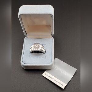 Mens Epiphany Platinum Ring 10